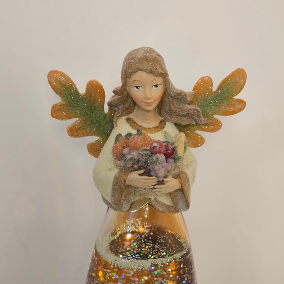 Angel Illuminated Glitter Globe fruit basket - Picture 3 of 6